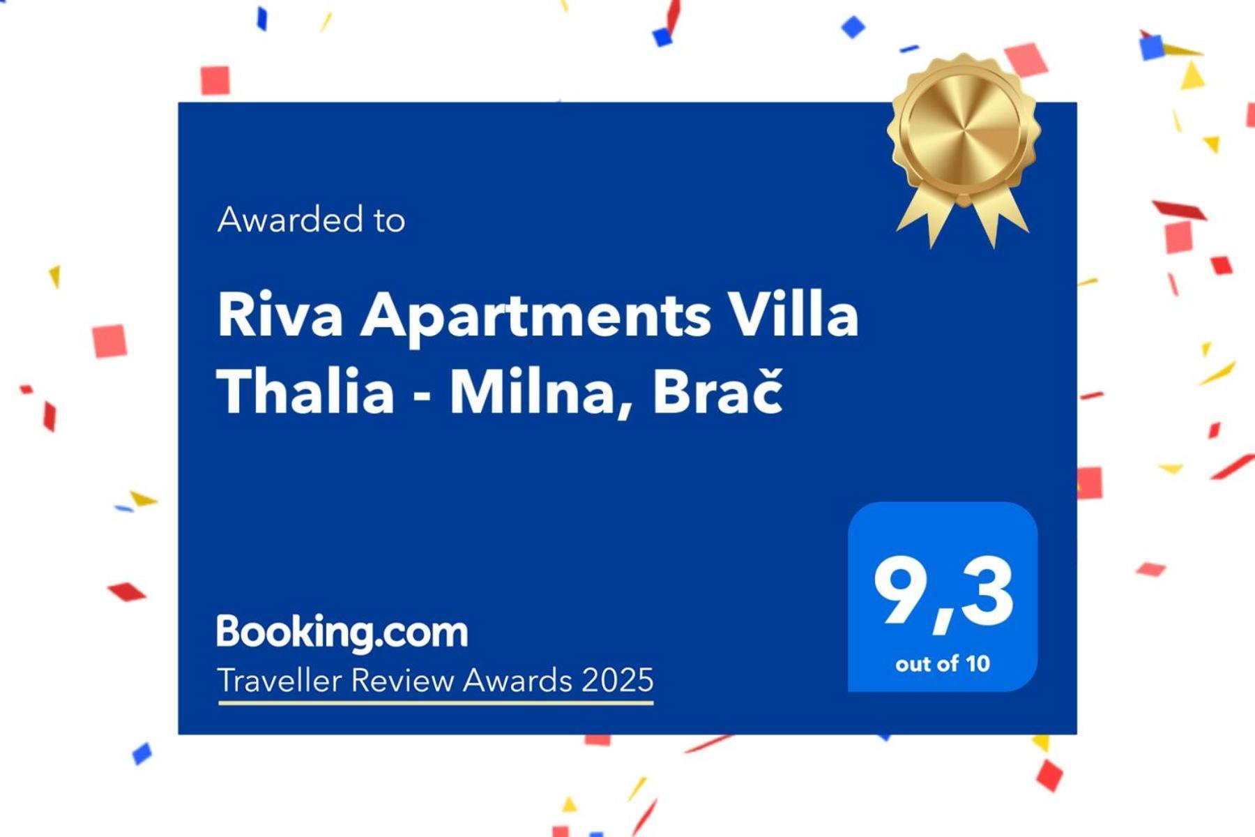 Riva Apartments Villa Thalia - Milna, Brac Milna  Exterior photo